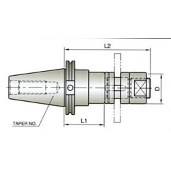 Yg-1 Tool Co Cat50 1" Stub Mill Holder PL014